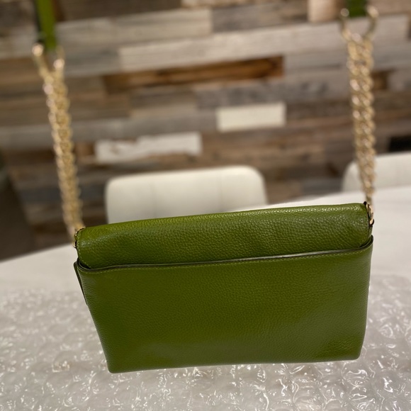 Coach Shoulder Bag Green Leather - Picture 6 of 12